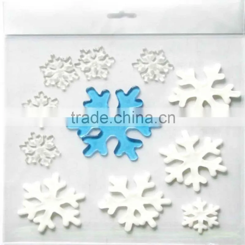 Christmas removable jelly window sticker