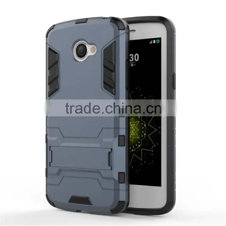 2 in 1 Kickstand Hybrid Armor Iron Man Cell Phone Case For LG K5