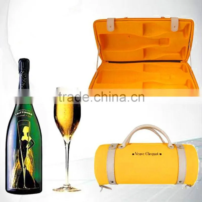 EVA protective wine glasses carrying case