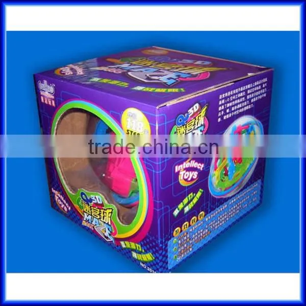 High quality plastic children intellect 3D puzzle maze ball/educational puzzle toy