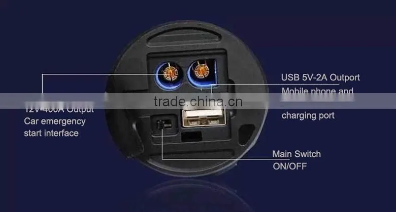 The newest product mini car jump starter with torch shape for laptop