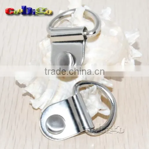 3/4" Metal D-Rings Nickel Plated Dee Rings For Bag Shoes Horse Gear Harness Picture Frame Hangers #FLQ087-S