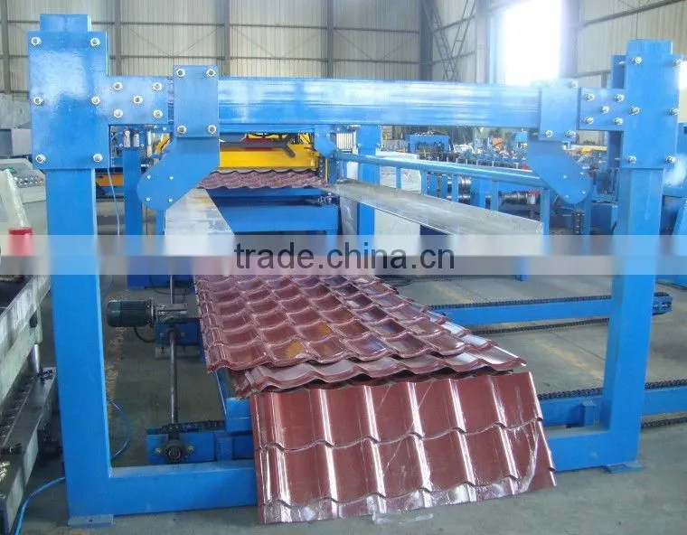 PPGI Roof and step tile making machine