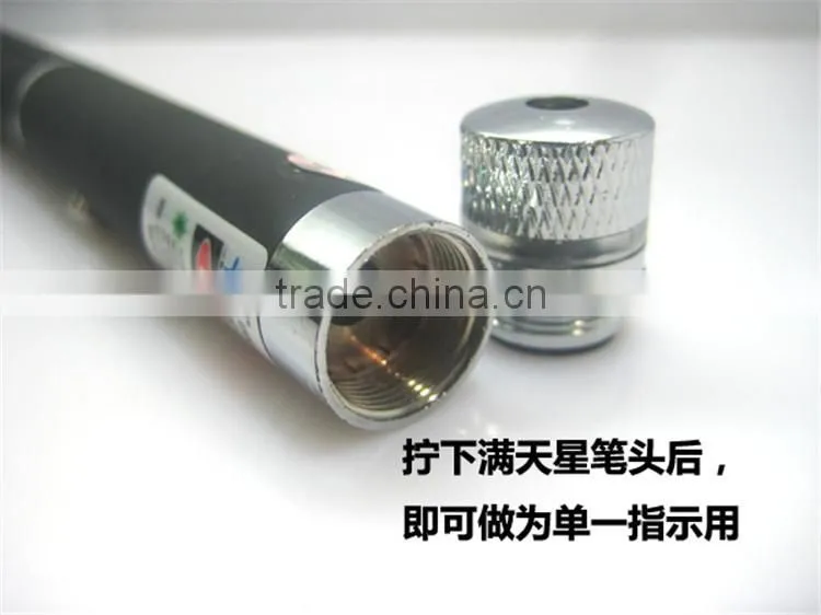 High Powerful 50mw Green Laser Pointer Pen with All Star Head, Aluminum Material Laser Pen, Long Distance Green Laser Pointer