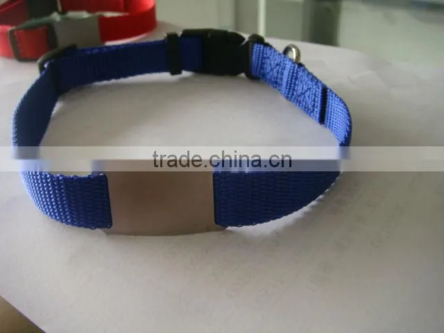personalized dog training pet collar with ID tag