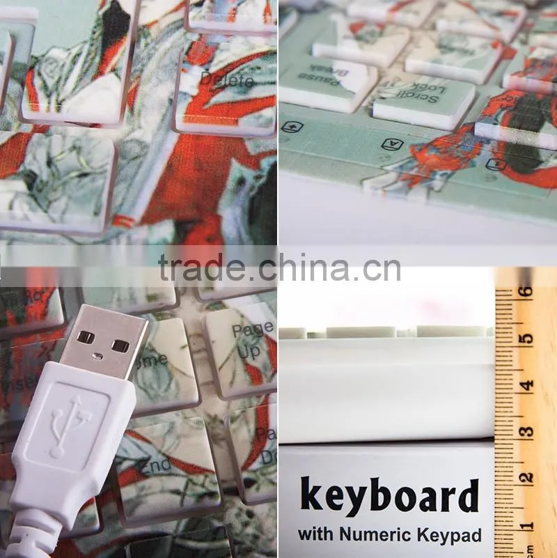 Fashion special customize digital printing keyboard computer