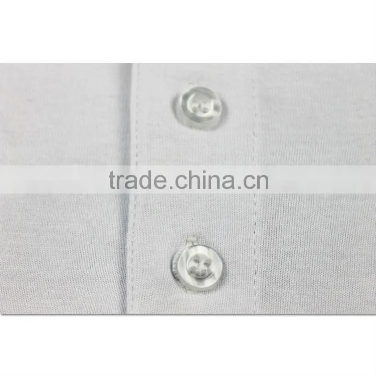 embroidered white golf polo shirt