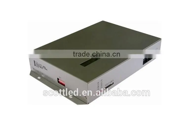 T-300K RGB LED Pixel Controller online control with SD card, 8ports*512pixels,4096pixels; Support