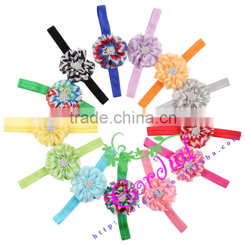 High Quality Shabby Chiffon Flower Trim,Chiffon Hair Flowers,Chiffon Flower Headband Cheap Wholesale
