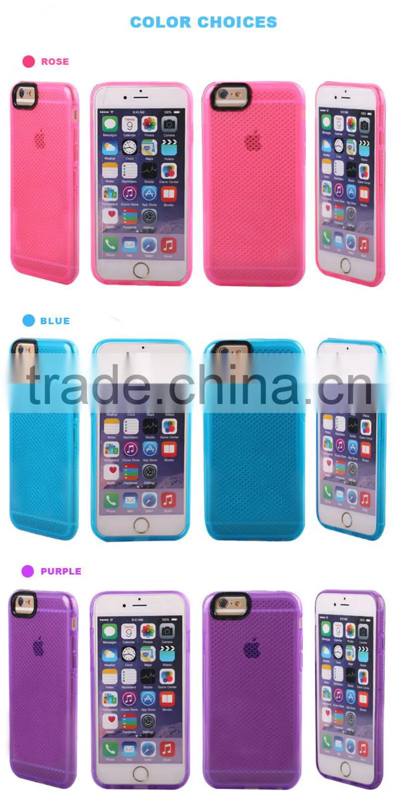 Merry Christmas nets pattern tpu unbreakable smart cover case for ip6