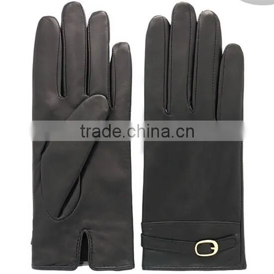 New style bicycle cycling leather women XXL gloves with strap