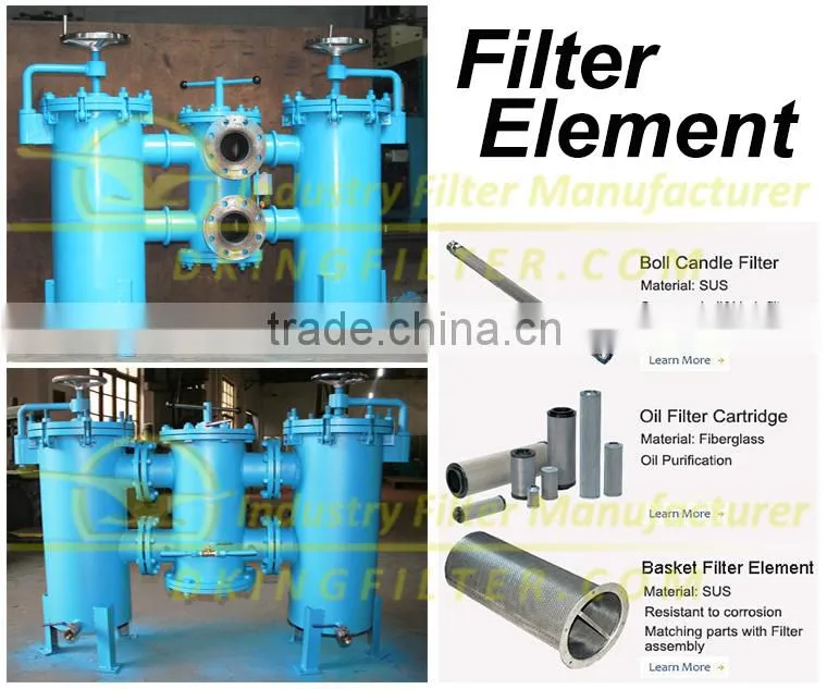 Duplex stainless steel hydraulic return line filters