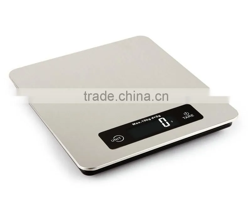 2016 Unique design Stainless Steel digital kitchen scale 10kg/2g