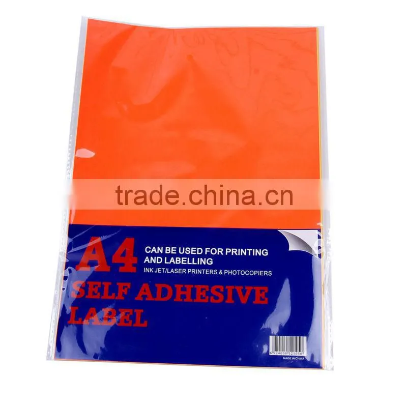 2014 hot sale reasonable price A4 custom self adhesive label