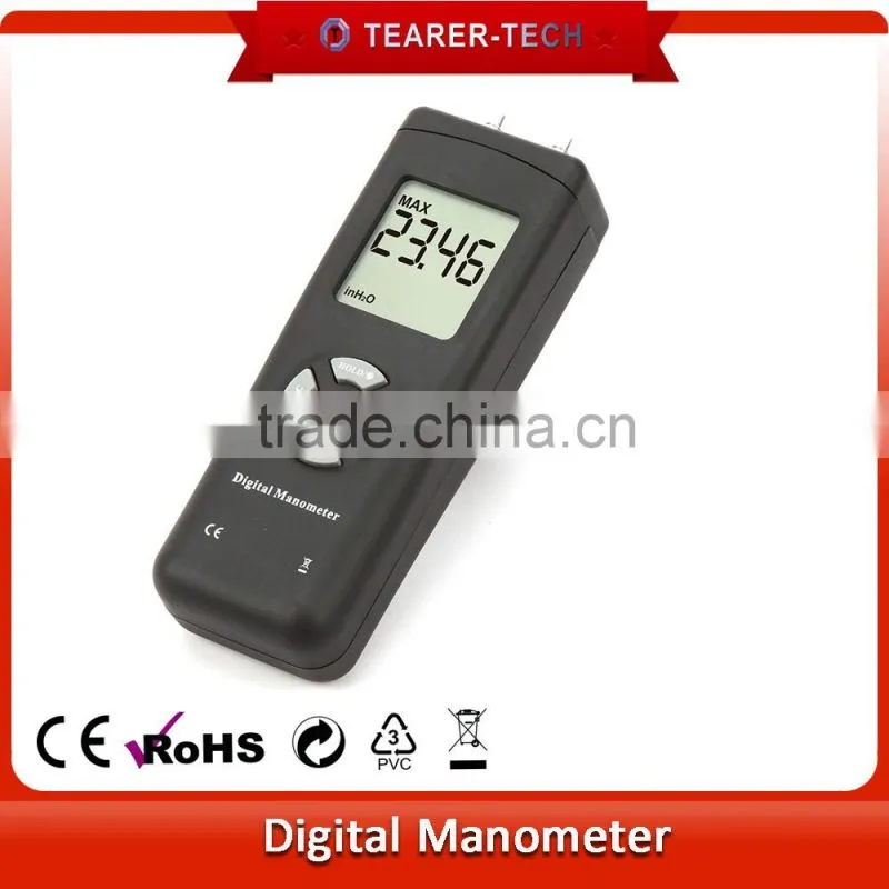 digital dual-port Pressure gas Manometer 10Psi/68.94kPa/ 276.7inH2o from China supplier TL-102