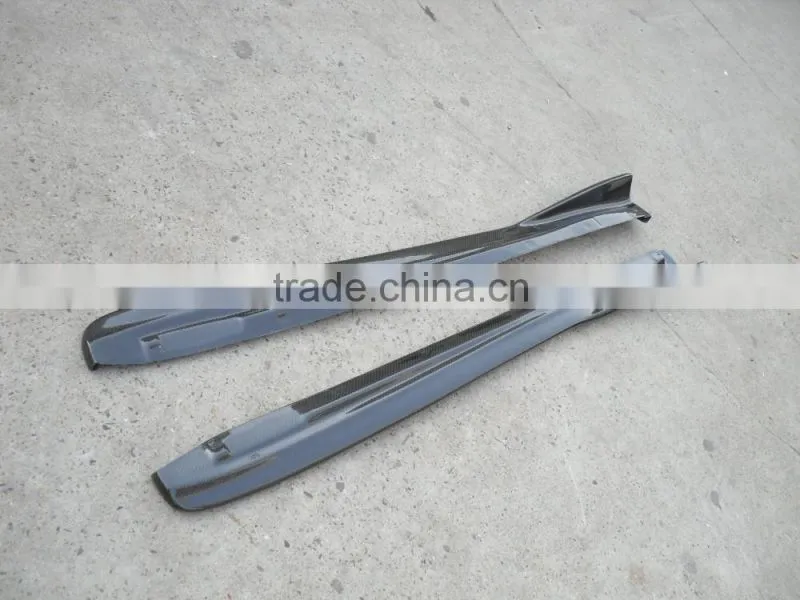 Carbon fiber CS Bottom Line Style Side Skirt Extension For 2004-2007 Impreza WRX STI 8-9th GDA GDB (pair) CF
