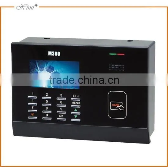 Electronic equipment time attendance M300 rfid card time reader security system TCP/IP and optional rs232&485 doorbell machine