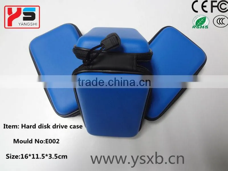 blue external hard disk drive enclosure 2.5" hdd carrying case