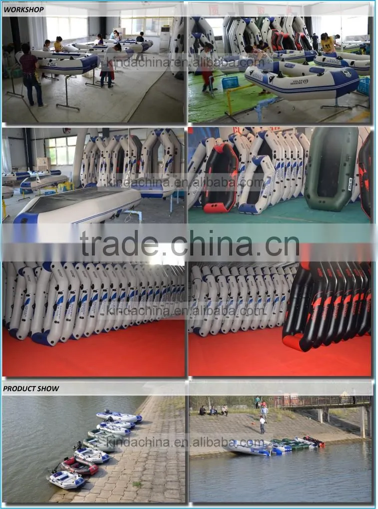 KA1260 Top quality high pressure PVC Rubber MOTOR air inflatable fishing boats