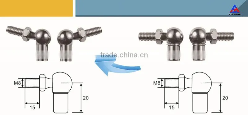 Safety locking shroud gas spring YQ8/18-200-460(a-a)500