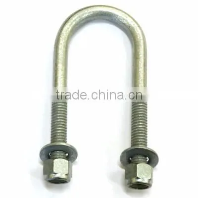 OEM BIG SIZE U BOLTS GALVANISED AND METAL KITS FOR TRAILER OR TRUCK WITH HIGH STRENGTH