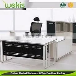 Black color modern office desk executive ceo desk glass office table in office furniture
