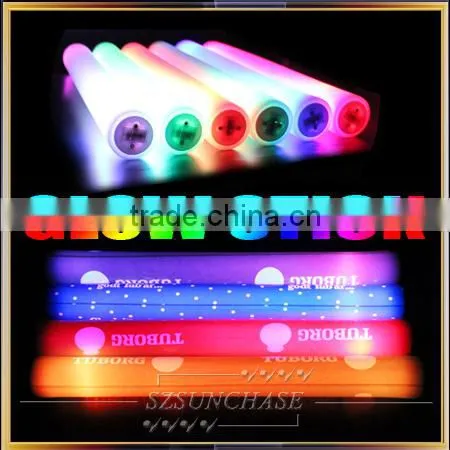 Lighting cheering stick,pe material foam led cheering stick for events