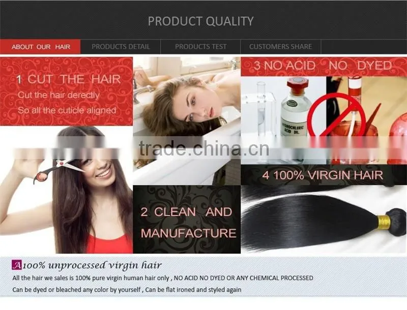Large stock lace front human hair closure with baby hair remy indian hair