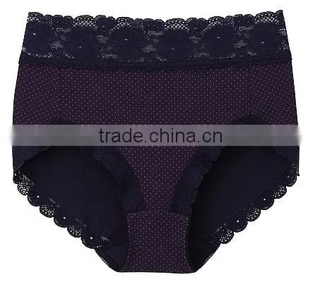 hot sell ladies underwear soft high waist cotton briefs