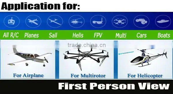 G1097 Flysight RC306 32 channels 5.8GHz Wireless Video Audio FPV Receiver for RC Heli Multicopter
