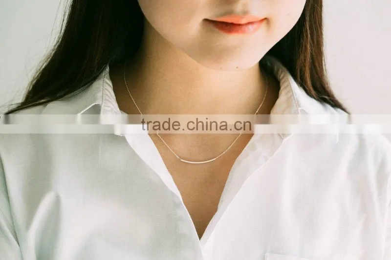 Yellow Gold Over Sterling Silver Open Circle and Dangling Bar Lariat Necklace