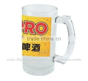 Sublimation glass beer mug 16oz (SFS-MG24)