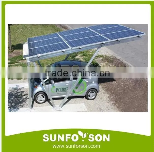 Stable Extruded Aluminum Solar Panel Mounting Frame Carport Parts