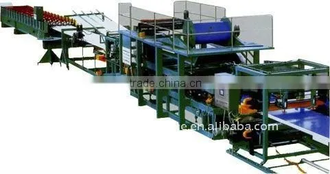 color steel sandwich panel production line