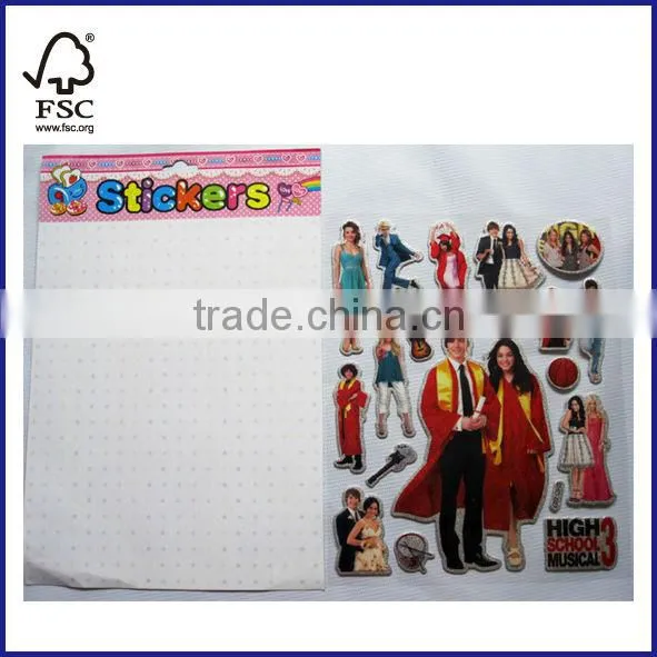 3D puffy sticker