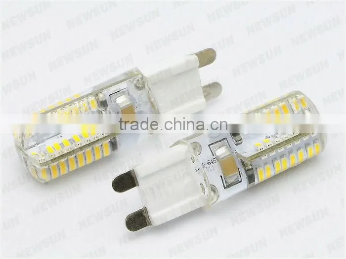 Factory Price High Quality Epistar LED Chip 64SMD 2014 3W G9 LED bulb 220V High Voltage Corn Bulb G9 LED Lamps