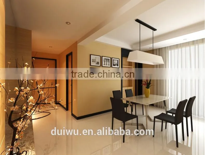 Dining room white marble top stainless steel frame dining table