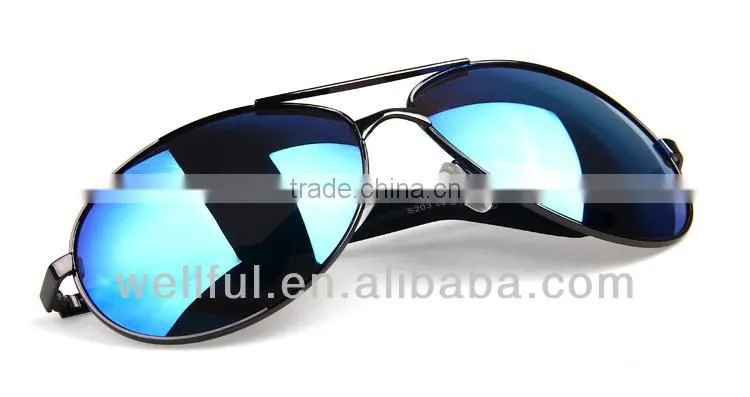 2014 new fashion colorful classic pilot sunglasses