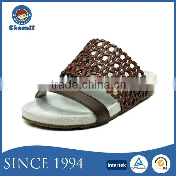 2016 Designer Arabic Traditional Leather Slide Sandals for Children
