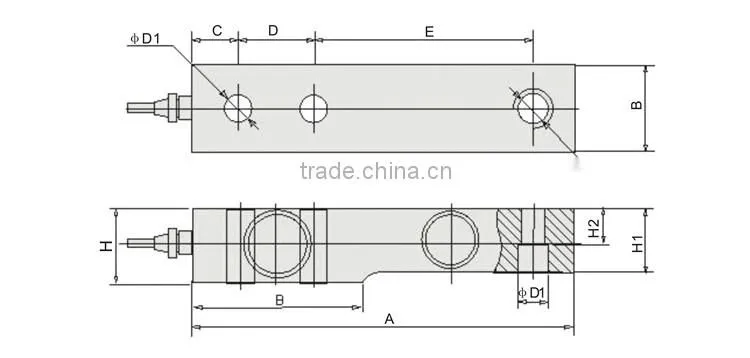 GSB202 Cantilever livestock scale analog sensor load cell