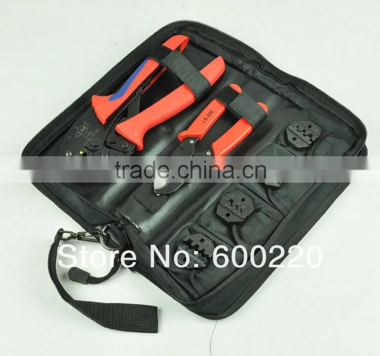 Crimping tool and cable cutter combination pliers type tool kit S-K30J hand tool set with bag