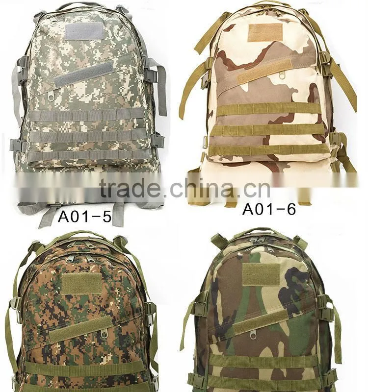2016 New High quality outdoor ravelling military camouflage backpack