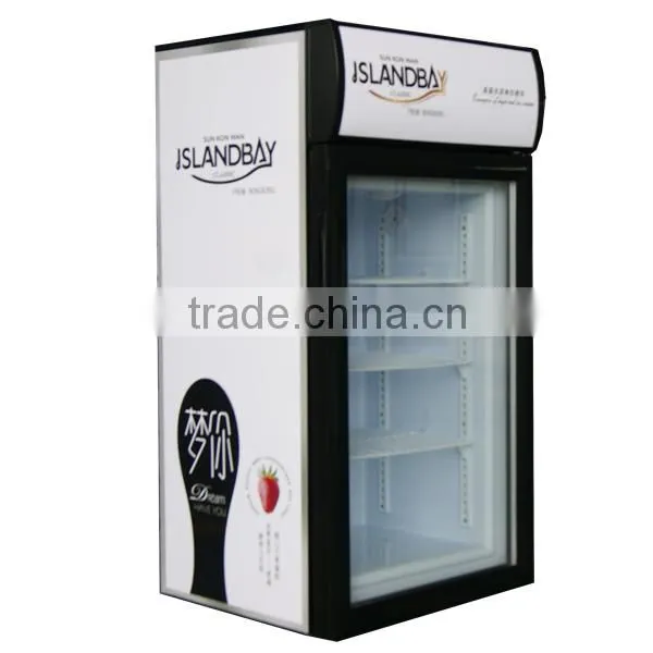 Fan cooling ice cream storage freezers ,2016 new model cake display freezer in china