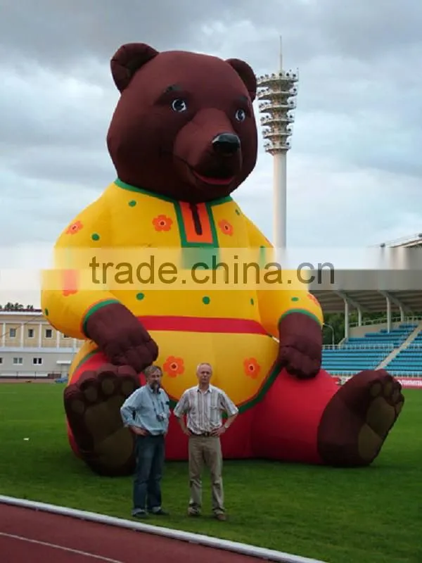Giant Inflatable Brown Bear Cartoon for Outdoor Decoration