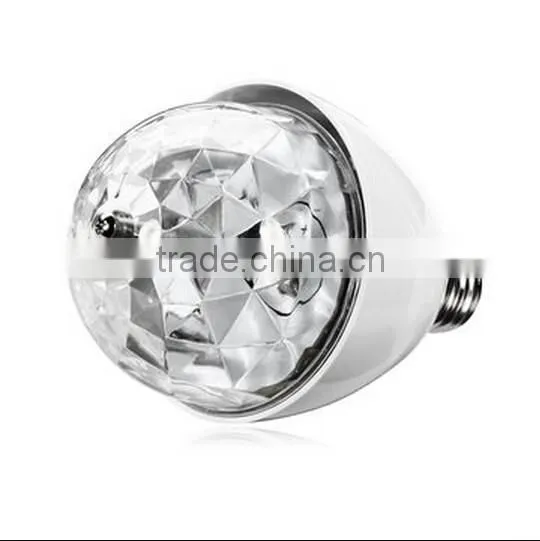 LED Crystal Rotating Bulb Lamp / Christmas Party Stage Light / led mini light bulb lamp