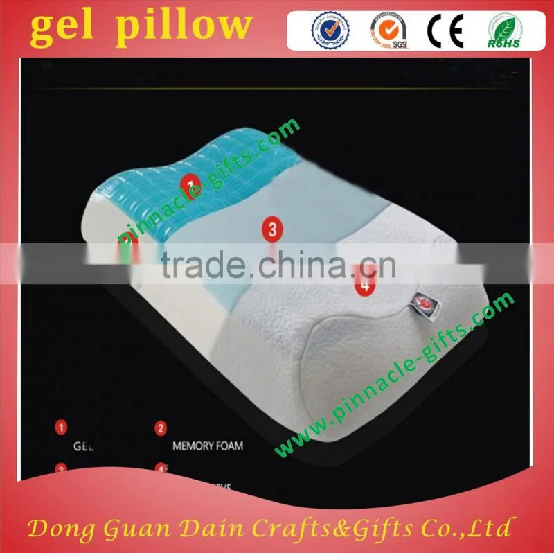 customized PU with GEL cooling pillows with memory foaming material