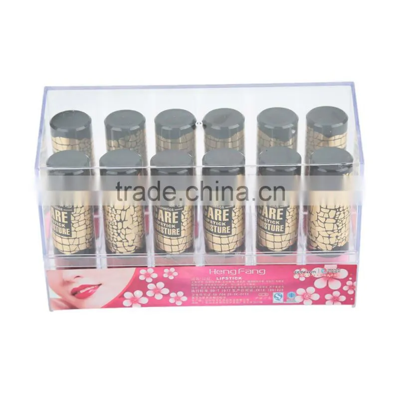 12Pcs Lip Rouges Moisture Lipsticks Lip Balms Long-lasting Waterproof