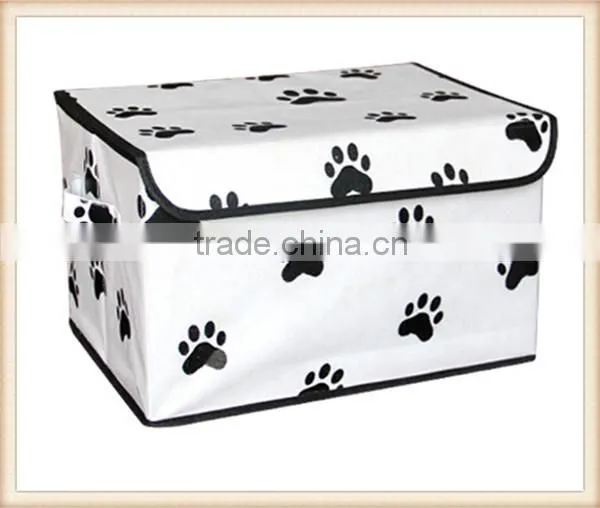 Mickey and footprint non woven foldable storage box for kids