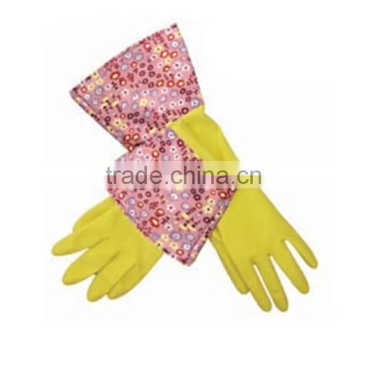 medium size yellow silicone kitchen gloves