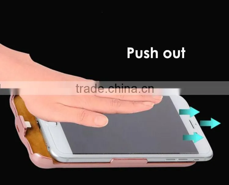 One buttom switch to charge mobile power battery case